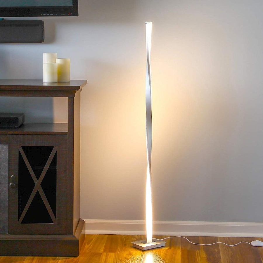 Ren – Twisted Plated Iron LED Floor Lamp