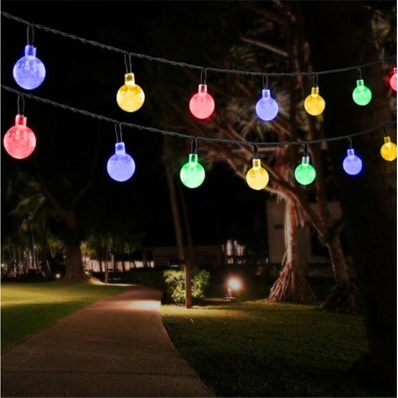 Festoon – Solar 20-Globe Outdoor String Lights