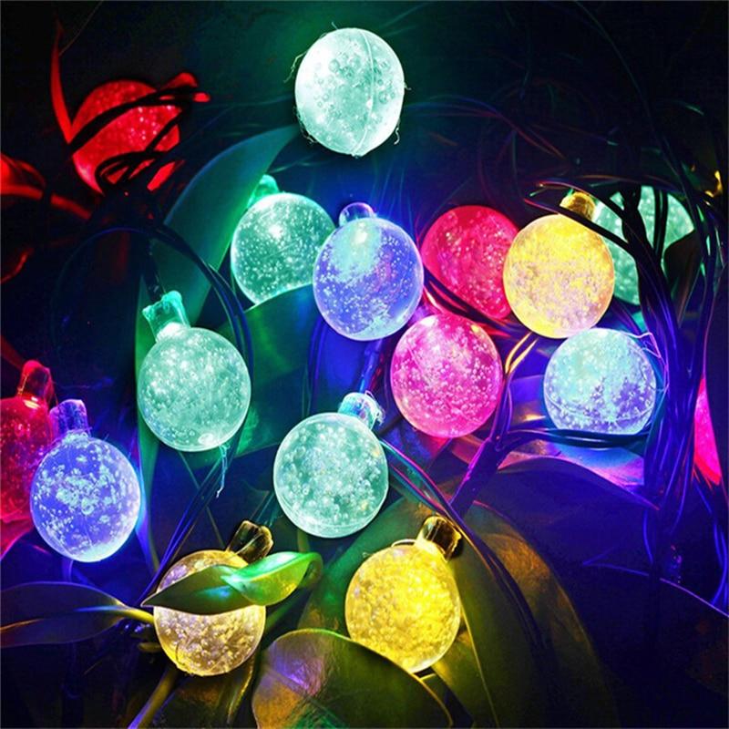 Festoon – Solar 20-Globe Outdoor String Lights