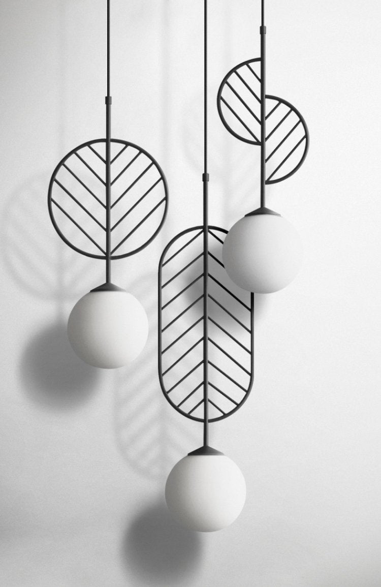 Sora – Coloured Iron Pendant Light