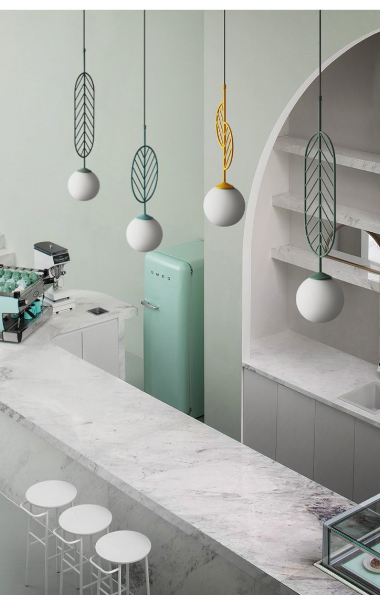 Sora – Coloured Iron Pendant Light