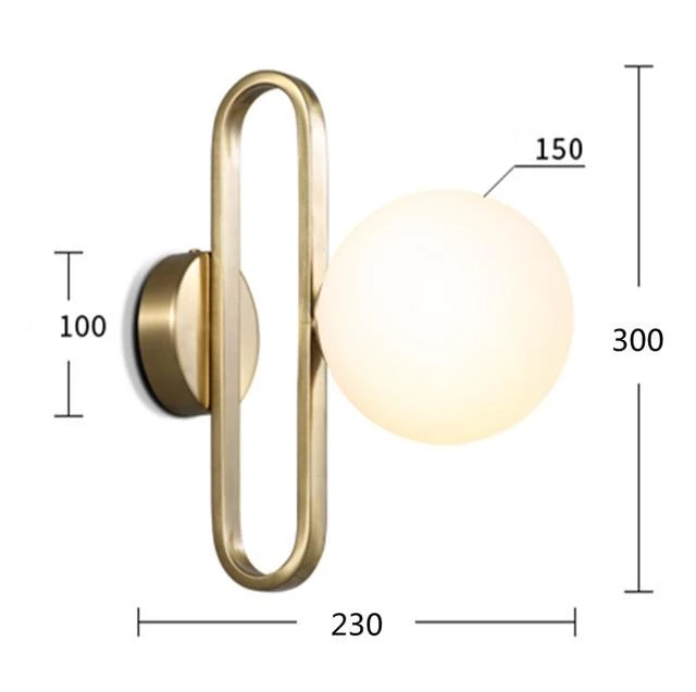 Nao – Plated Iron Linear LED Wall Light