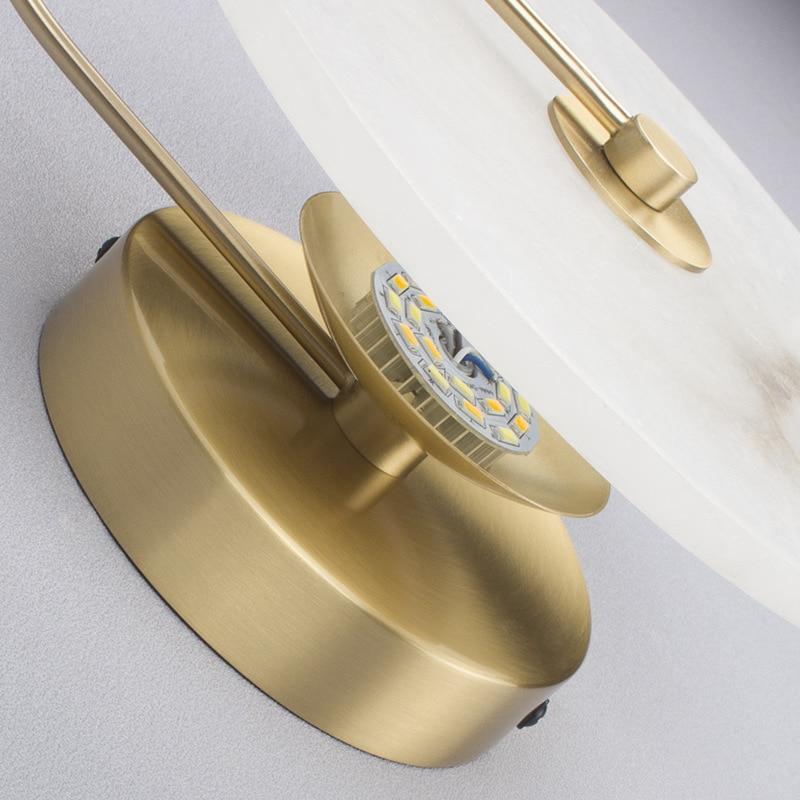 Medallion – Marble-Effect Circular Iron Wall Light